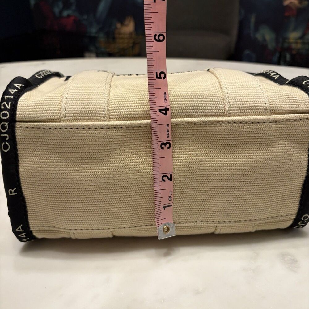 Marc Jacobs The Jacquard Small Tote Bag Warm Sand Beige Crossbody M0017025 - Picture 5 of 16